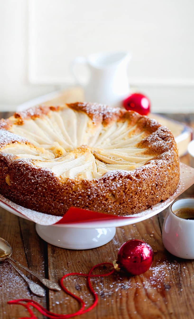 Birnen-Marzipankuchen