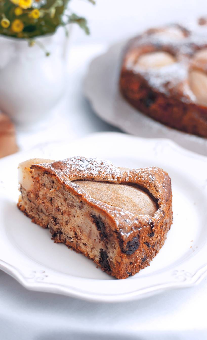 Birnen-Walnusskuchen