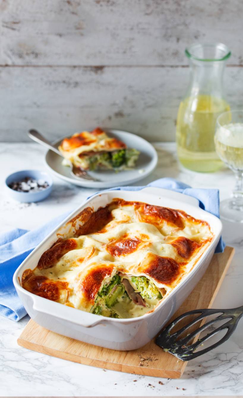 Brokkoli-Mascarpone-Lasagne mit Prosciutto cotto | SoIsstItalien Brokkoli-Mascarpone-Lasagne mit Prosciutto cotto | SoIsstItalien