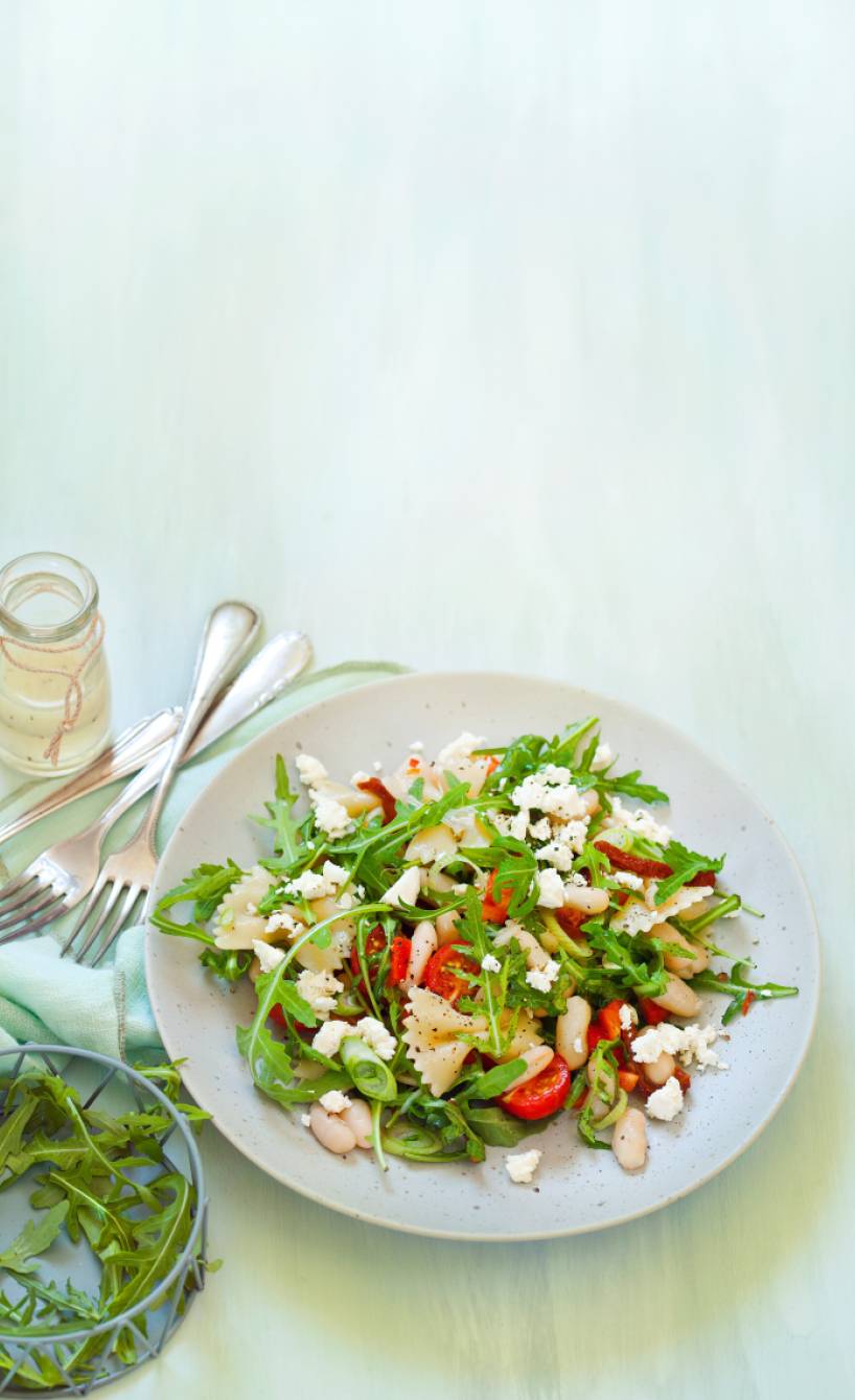 Bunter Bohnen-Pastasalat