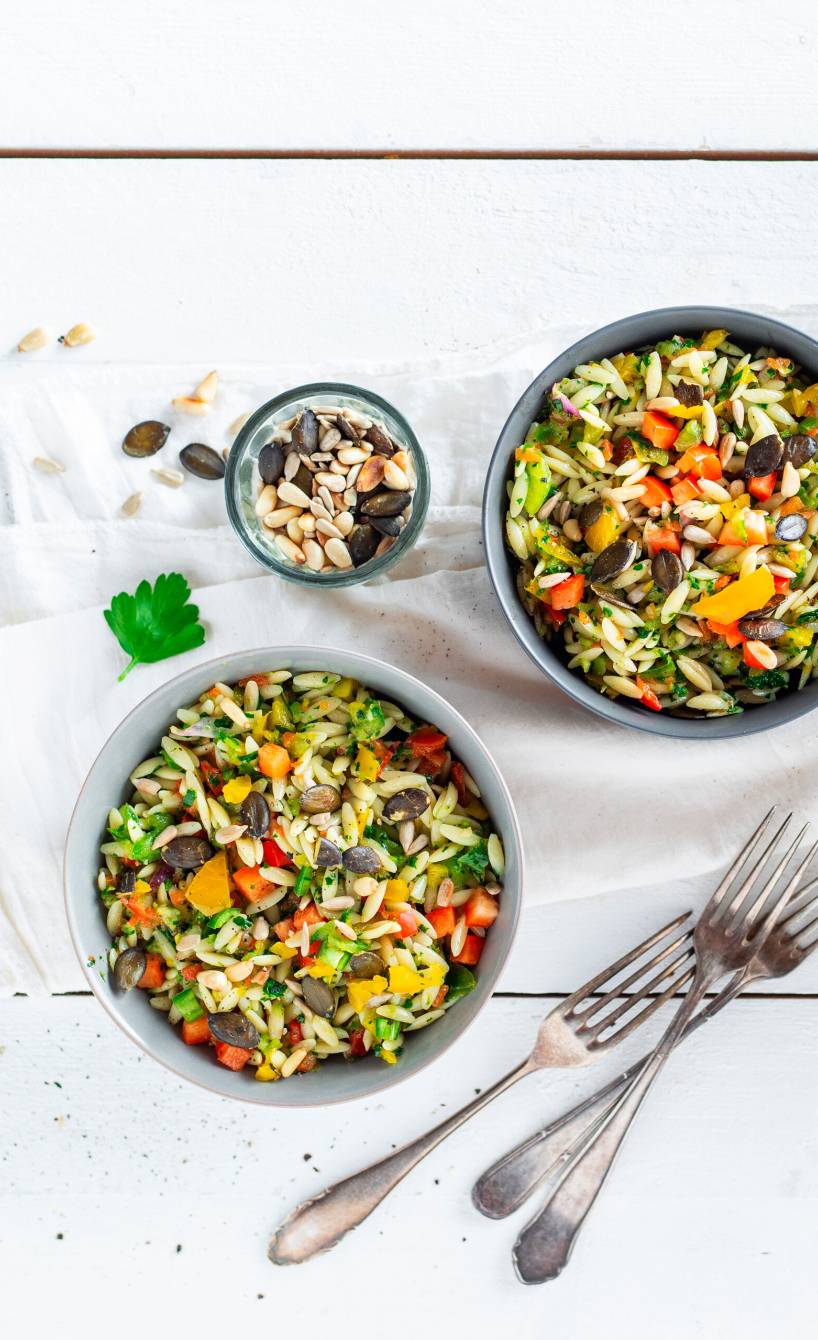 Bunter Paprika-Pasta-Salat