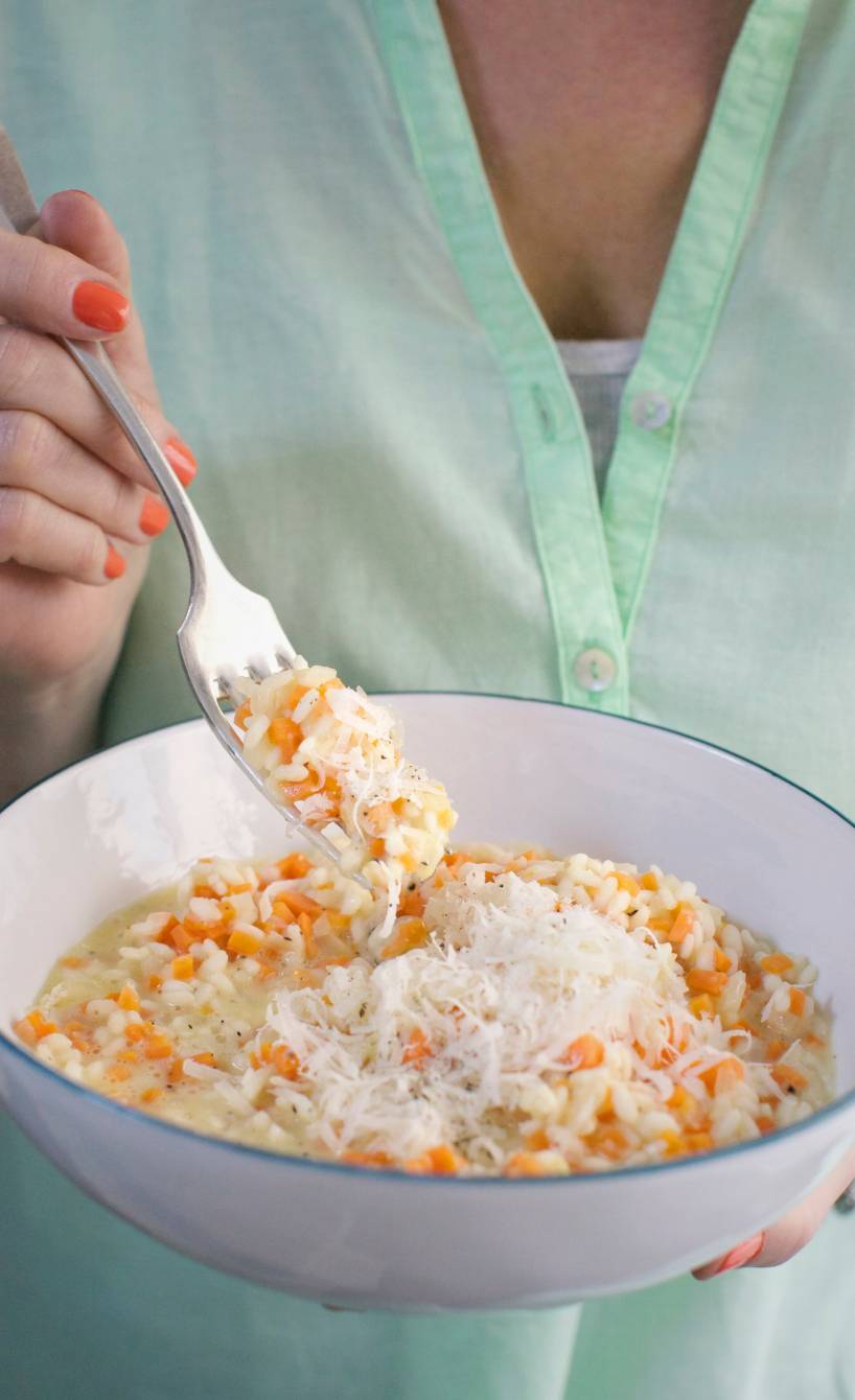 Cremiges Karottenrisotto