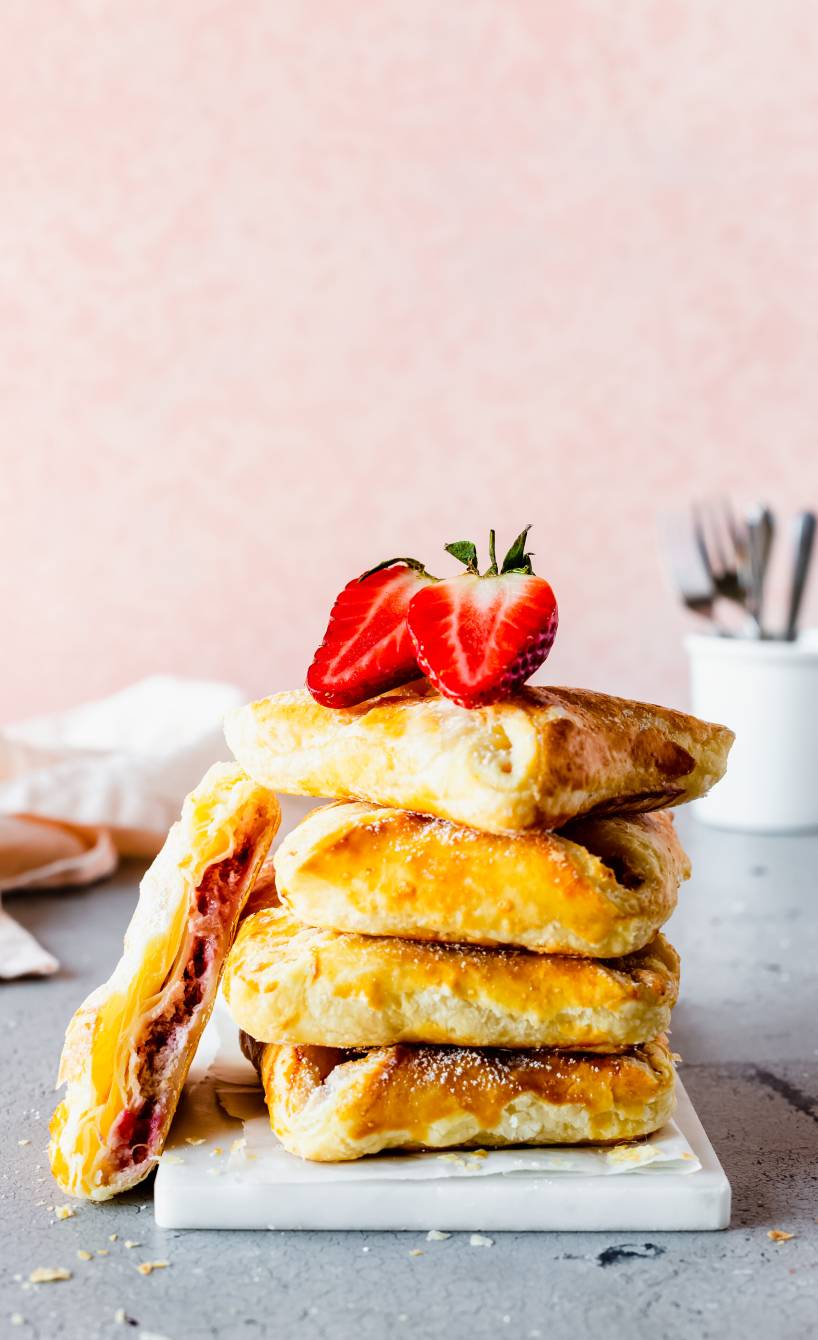 Erdbeer-Ricotta-Taschen