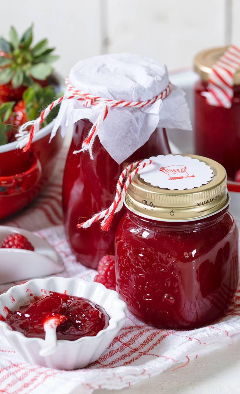 Erdbeer-Himbeer-Gelee | SoIsstItalien Erdbeer-Himbeer-Gelee | SoIsstItalien