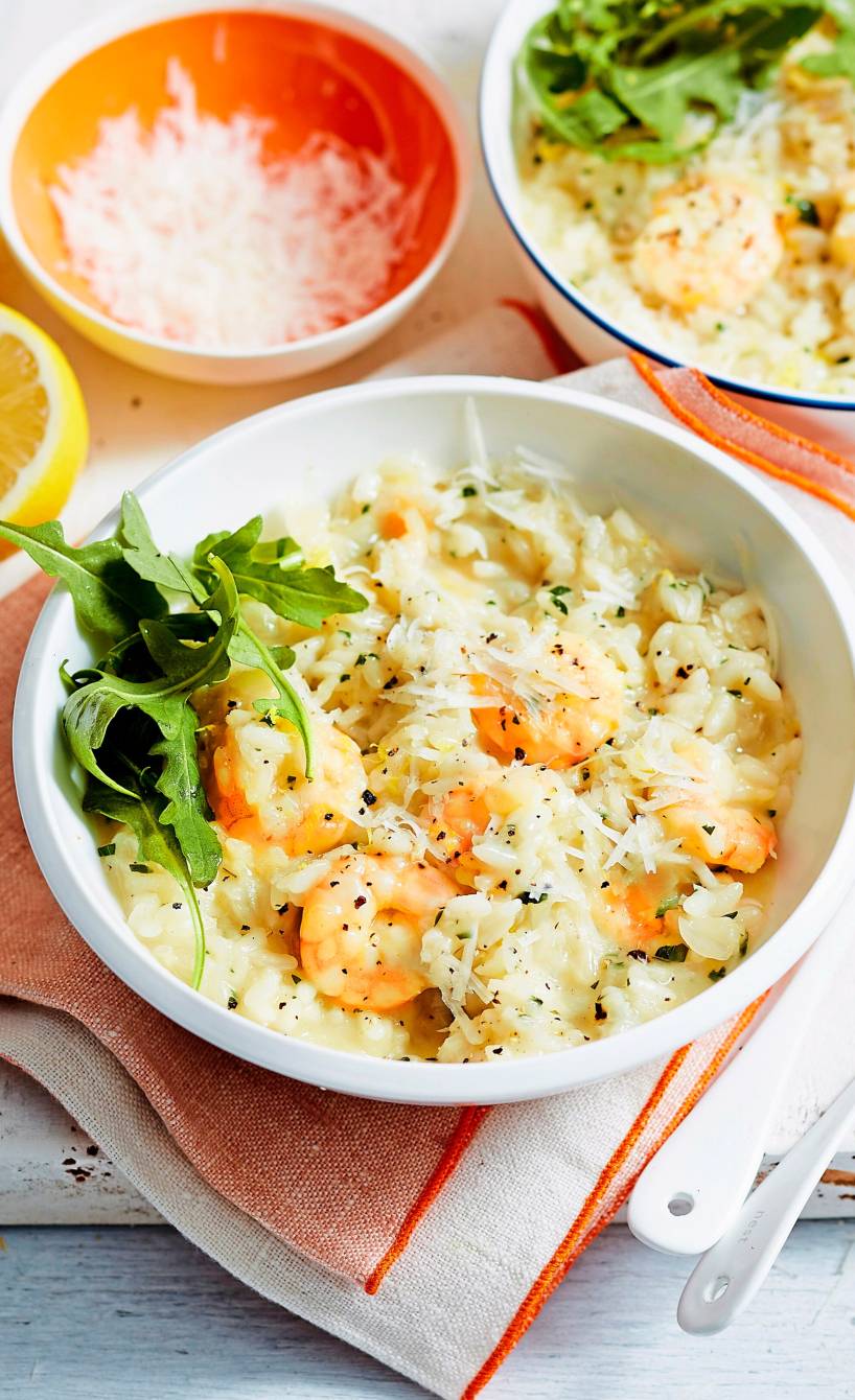 Garnelenrisotto mit Parmesan