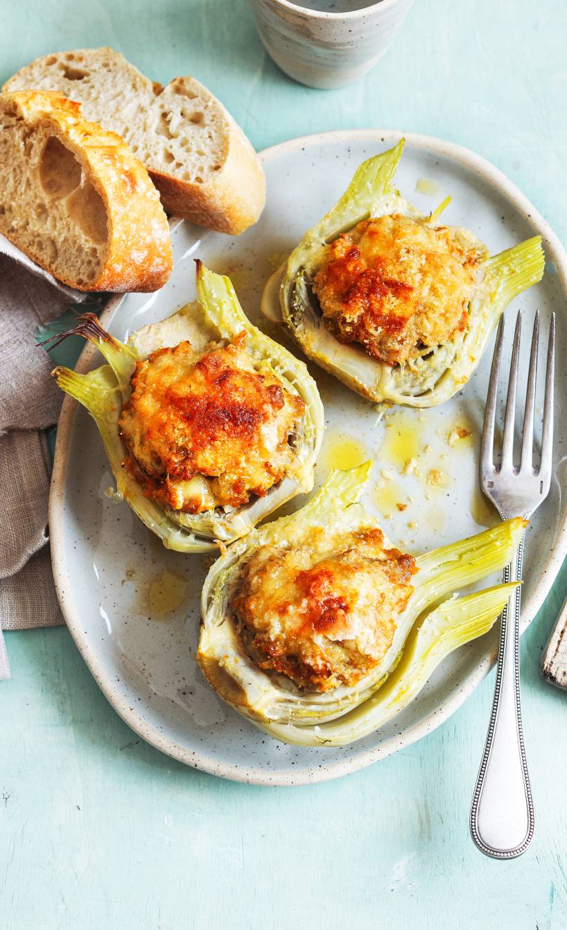 Gebackener gefüllter Fenchel