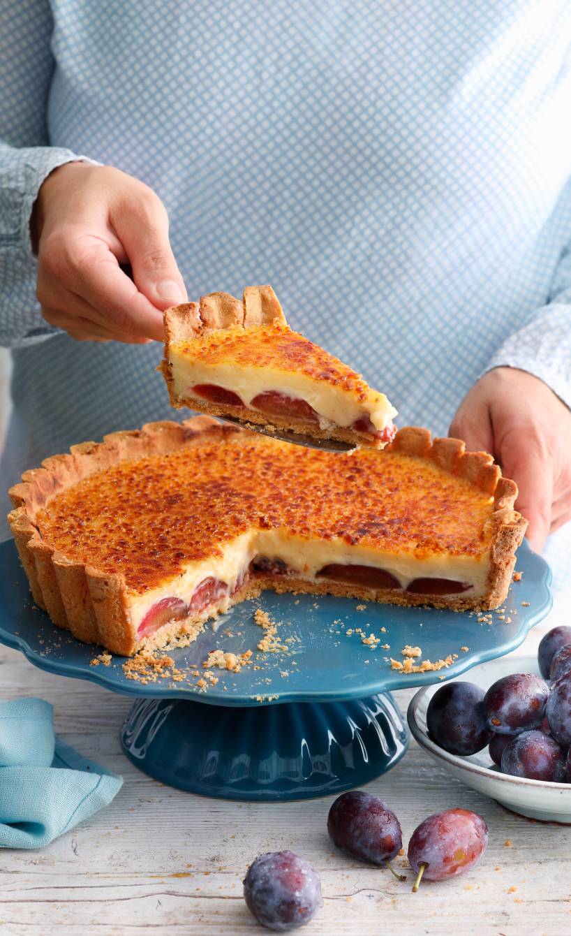 Gebrannte Zwetschgentarte