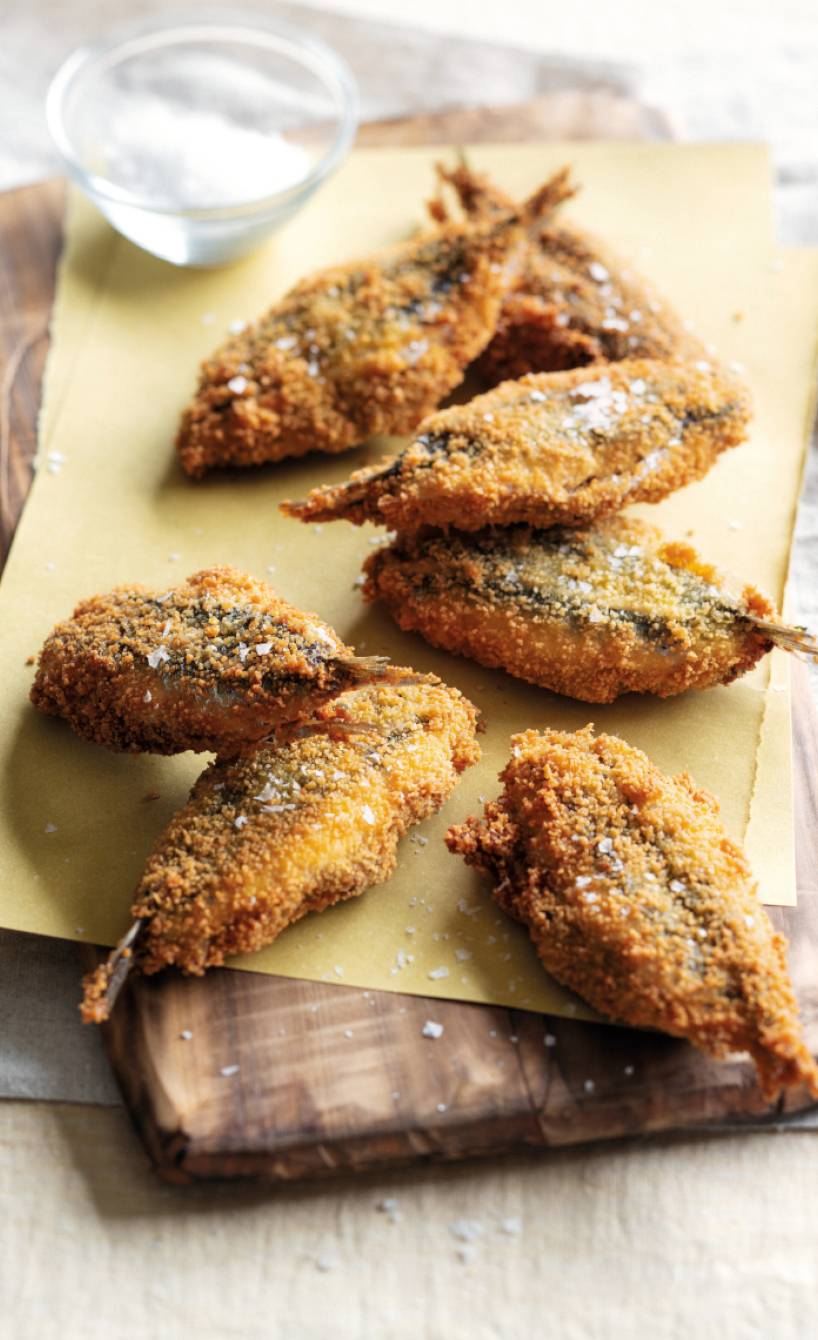 Gefüllte ligurische Sardellen