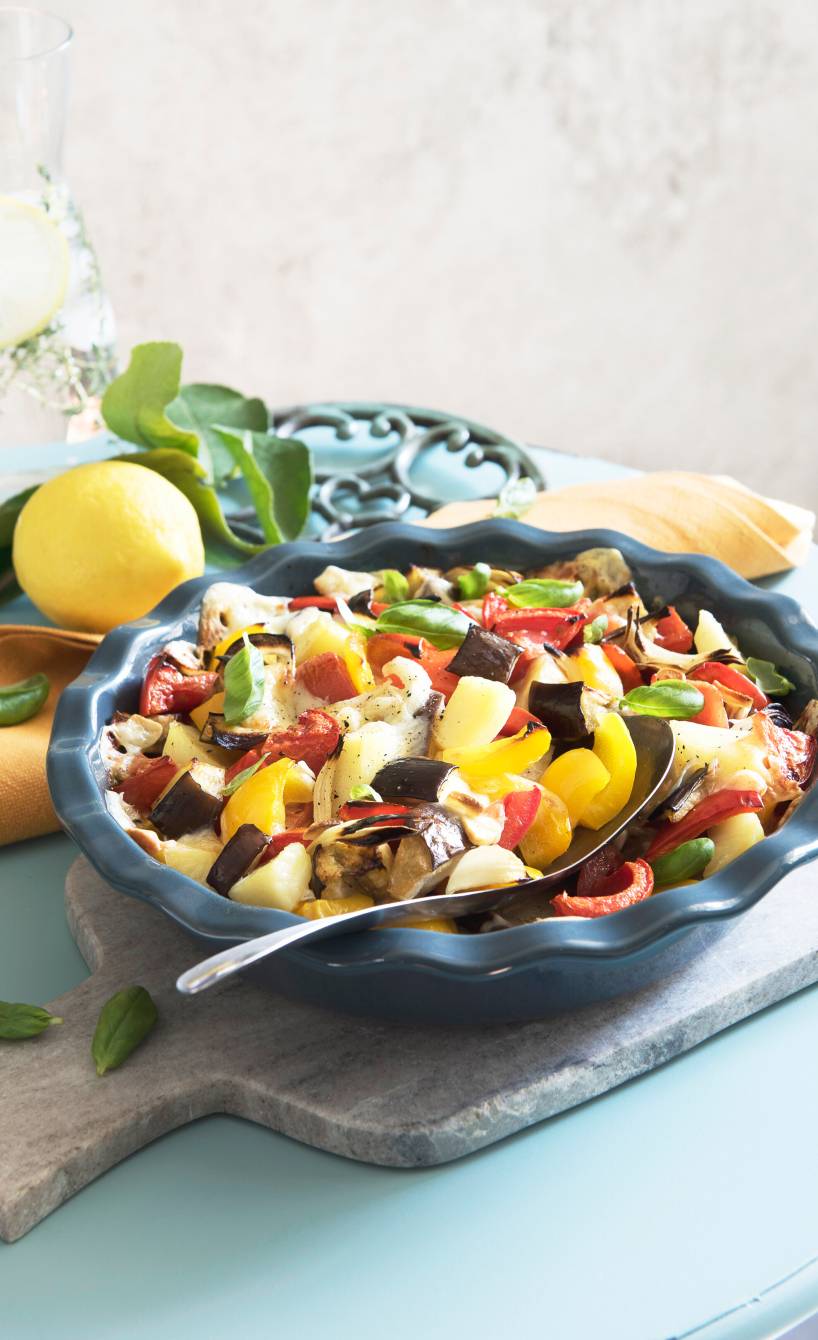 Gratiniertes Auberginengemüse