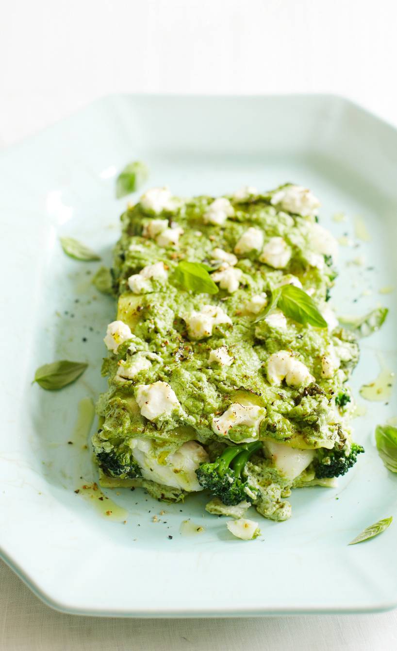 Grüne Lasagne mit Pesto &amp; Kabeljau | SoIsstItalien