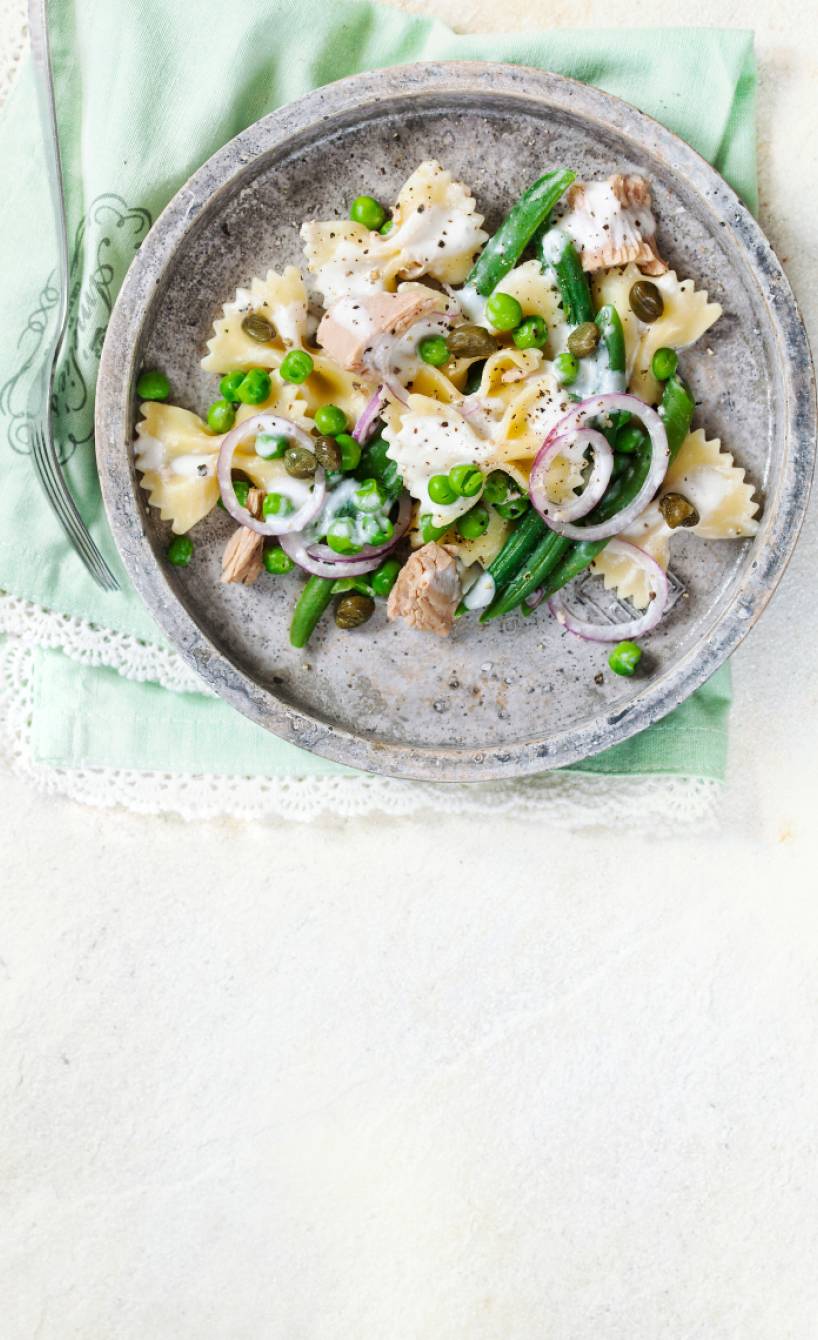 Grüner Farfallesalat mit Thunfisch