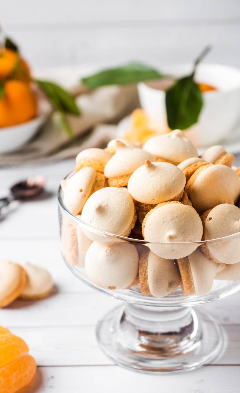 Mandarinen-Baiser-Häubchen