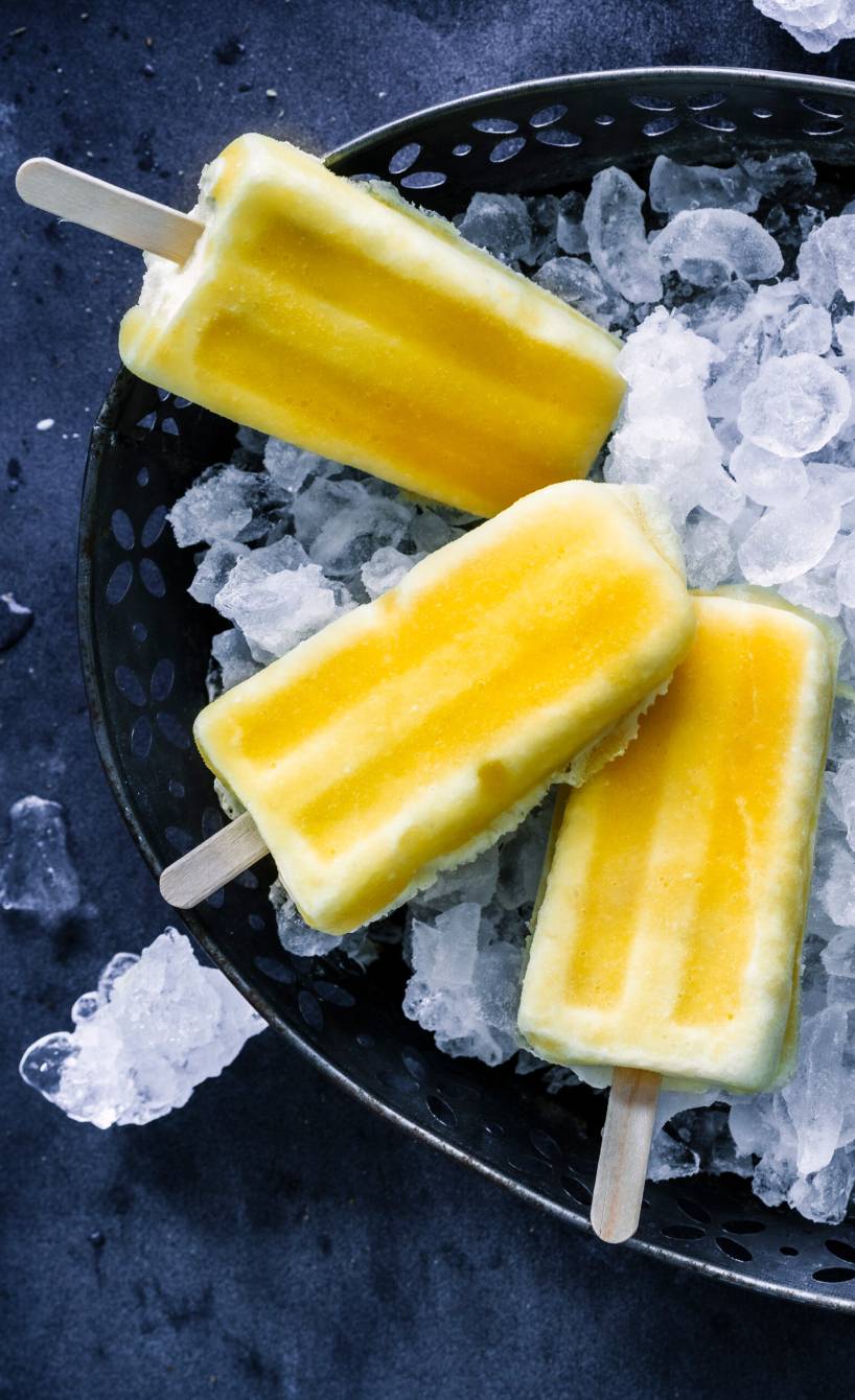 Maracujaeis am Stiel