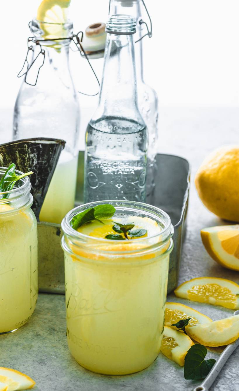 Minz-Zitronenlimonade