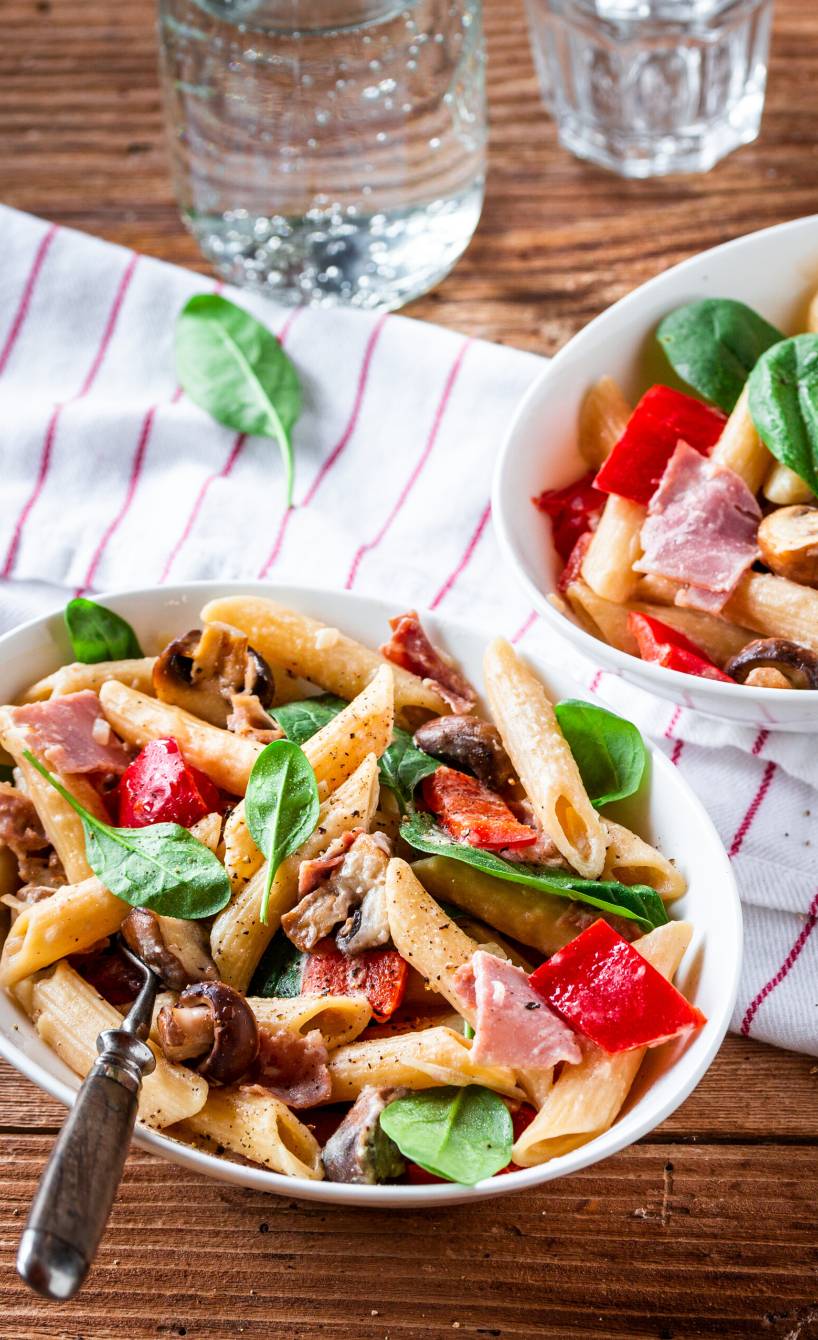 One-Pot-Penne mit Prosciutto cotto