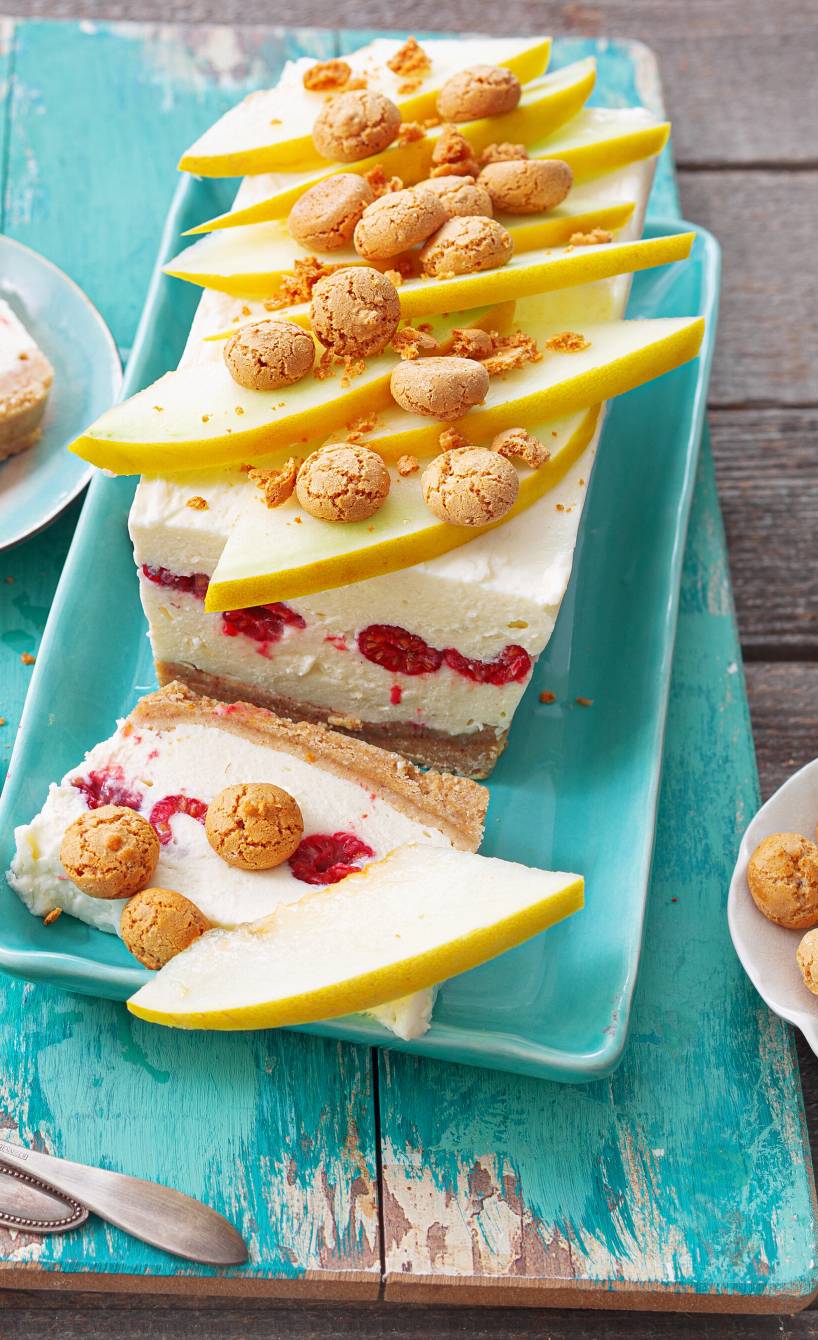 Ricotta-Kühlschranktorte mit Honigmelone