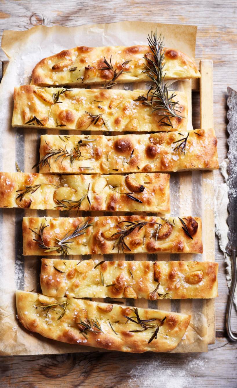 Rosmarin-Knoblauch-Focaccia