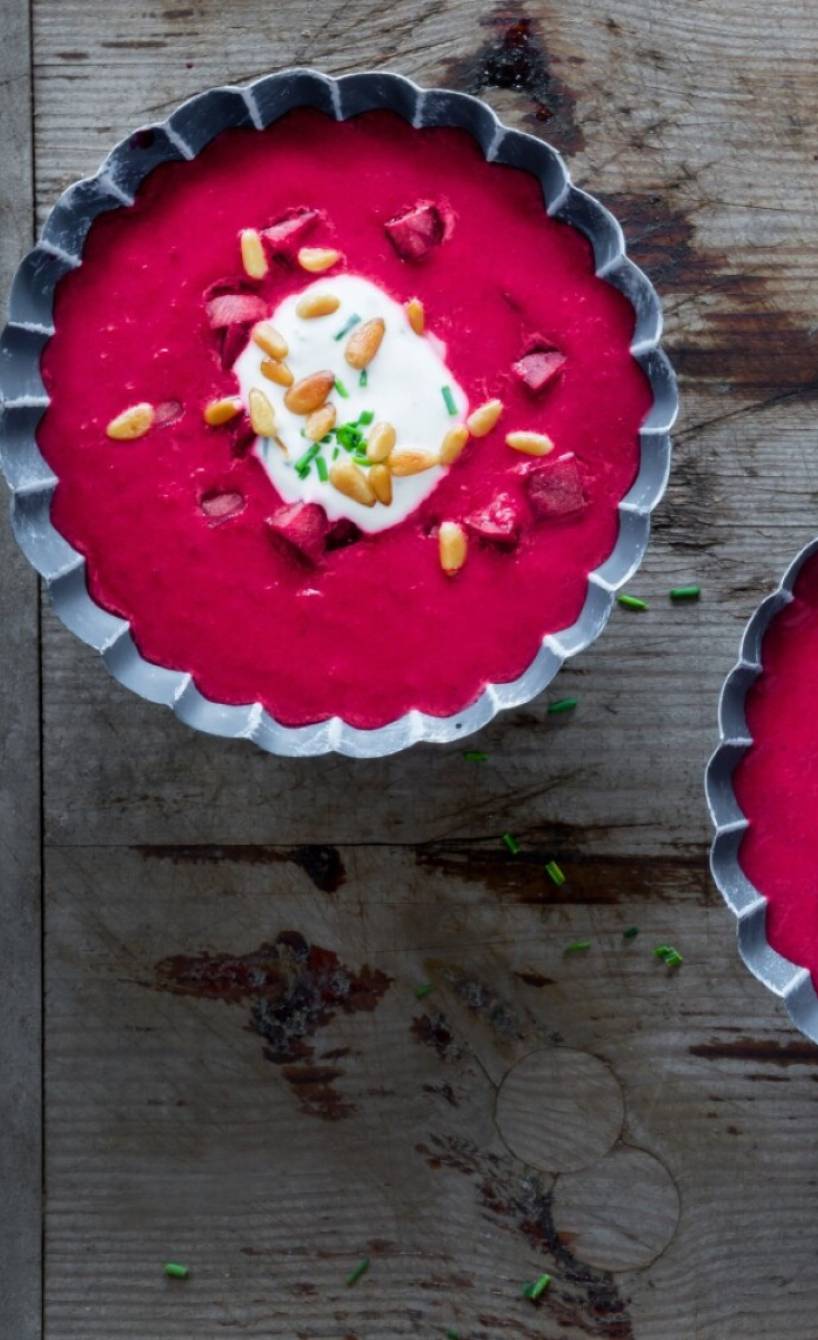 Cremige Rote Bete-Suppe mit Kartoffeln | SoIsstItalien