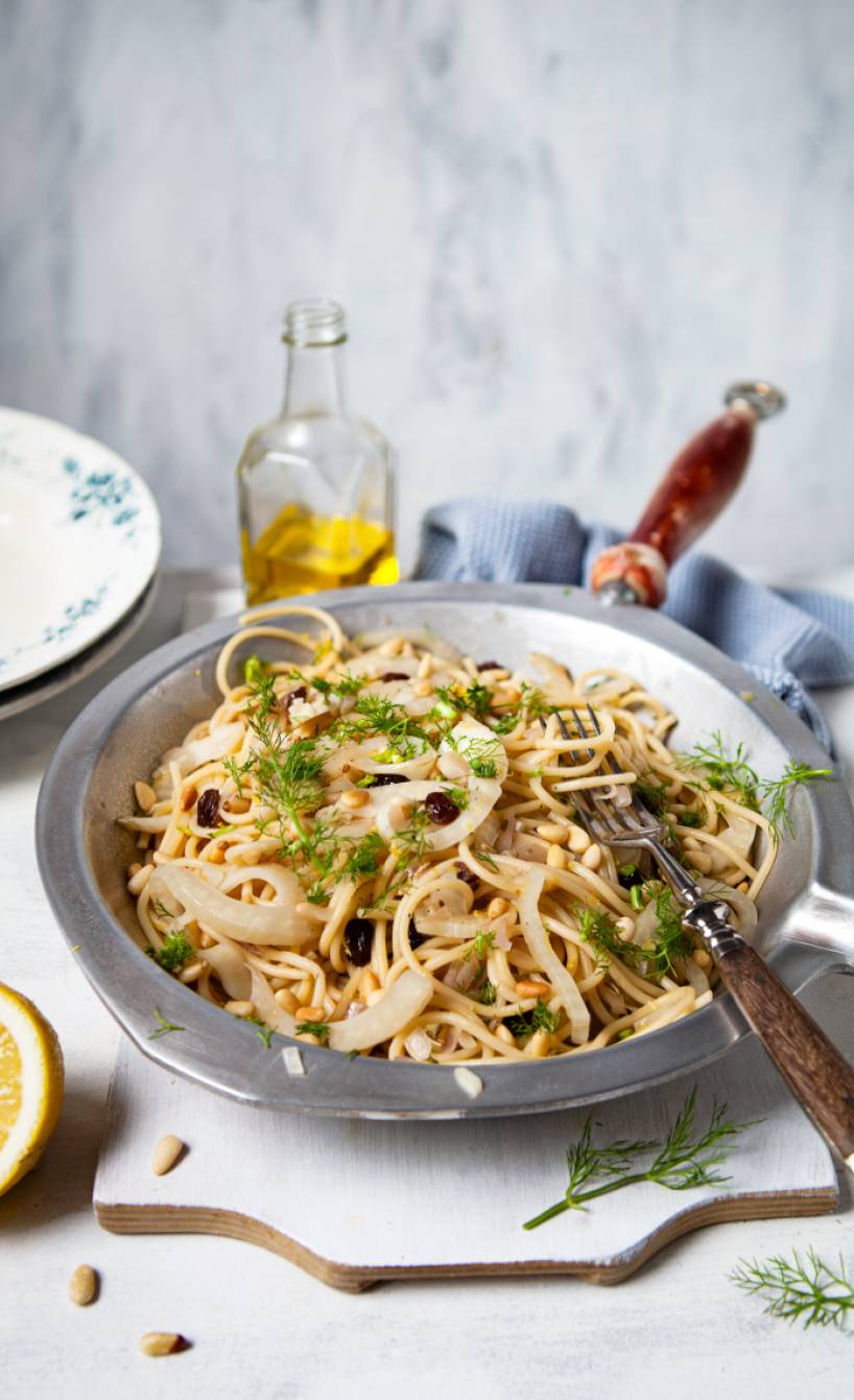 Spaghetti mit Sardinen