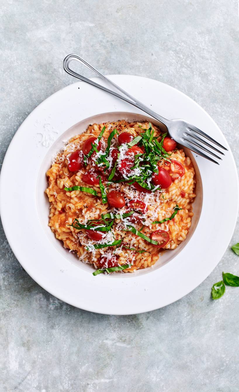 Tomaten-Basilikum-Risotto