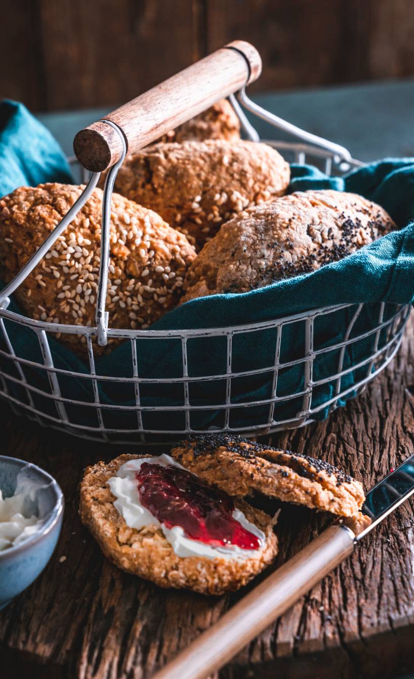 Vollkorn-Frühstücksbrötchen