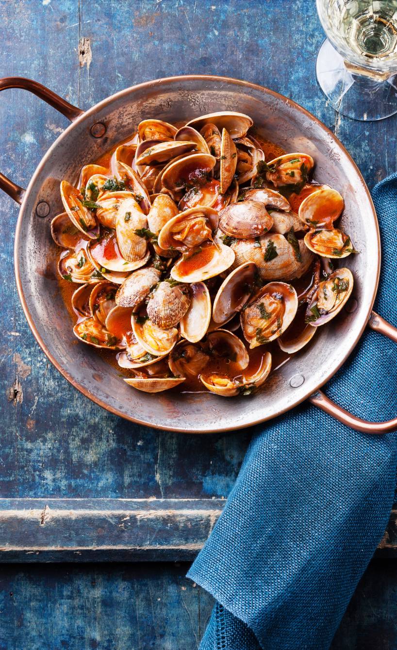 Vongole in Tomatensud