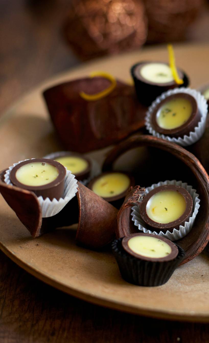 Weiße Gewürzpralinen