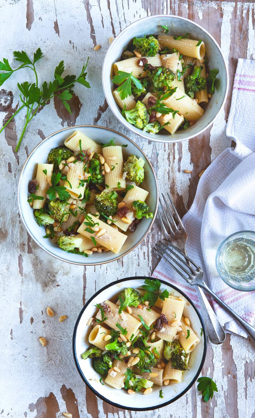 Süß-würzige Rigatoni mit Brokkoli