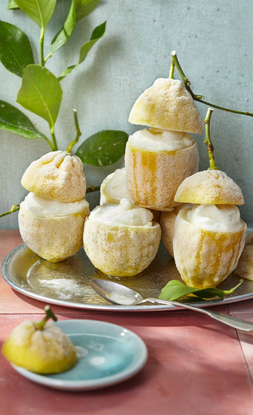 Zitronensorbet