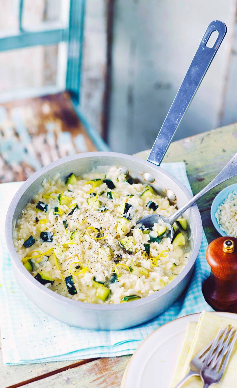 Zucchinirisotto mit Zitrone