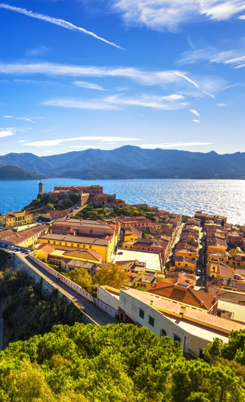 Blick auf die Küste der Insel Elba
