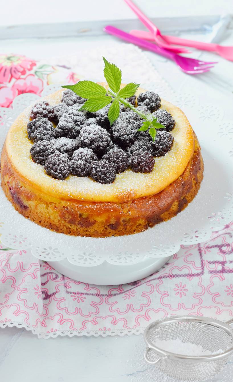 Brombeer-Käsekuchen