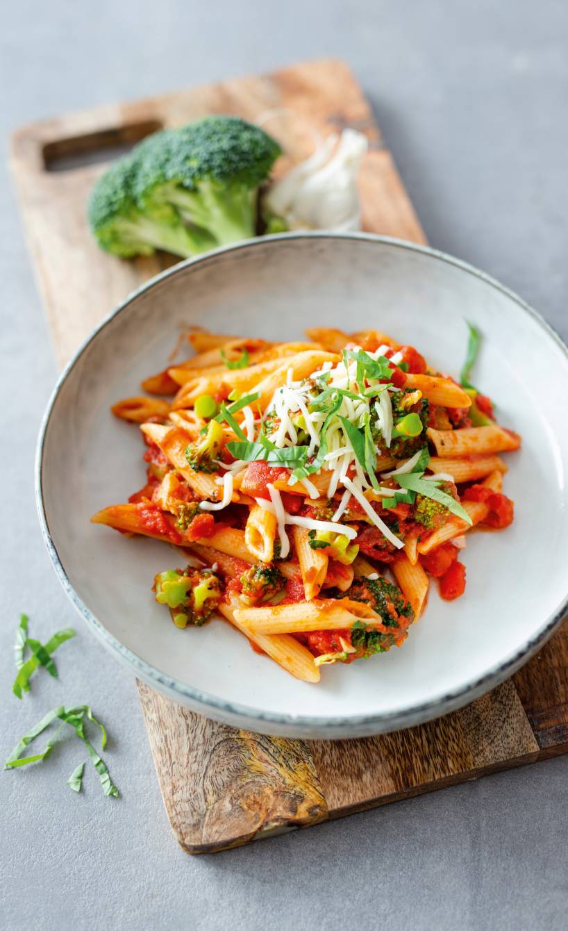 Einfache One-Pot-Penne mit Brokkoli
