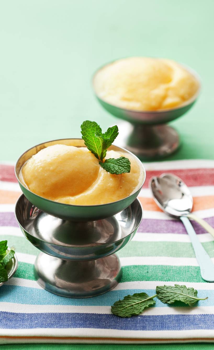 Einfaches Mango-Joghurt-Eis aus 2 Zutaten | SoIsstItalien