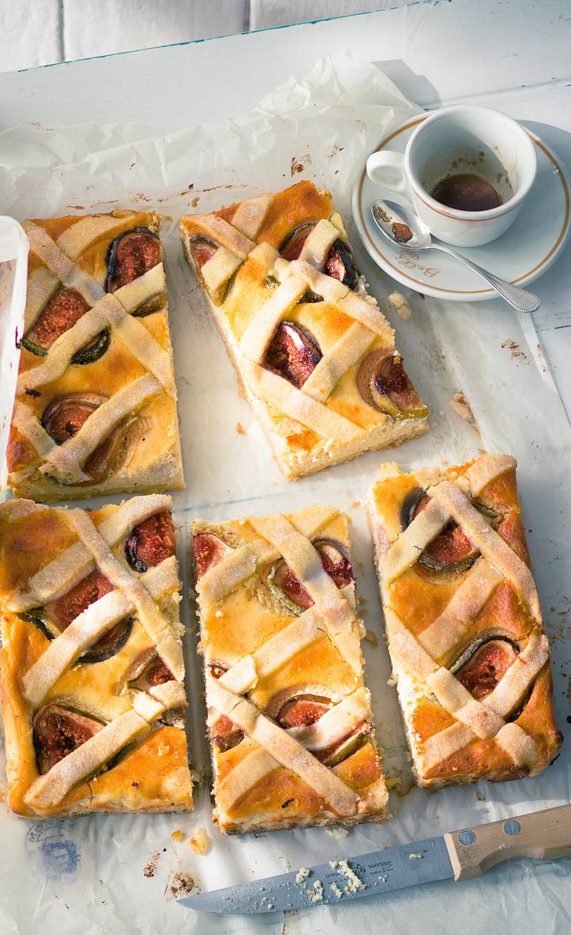 Feigen-Ricotta-Crostata
