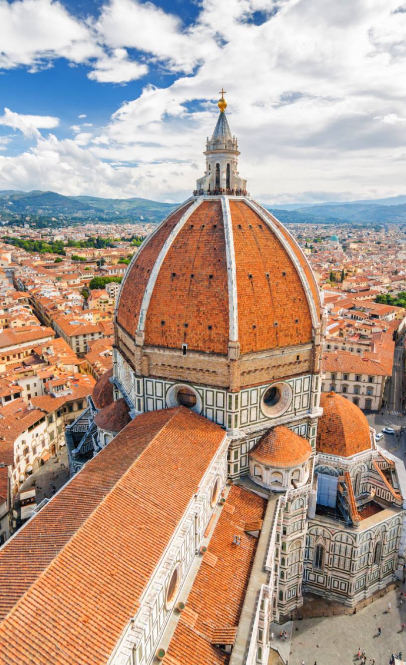 Blick auf die Stadt Florenz von oben