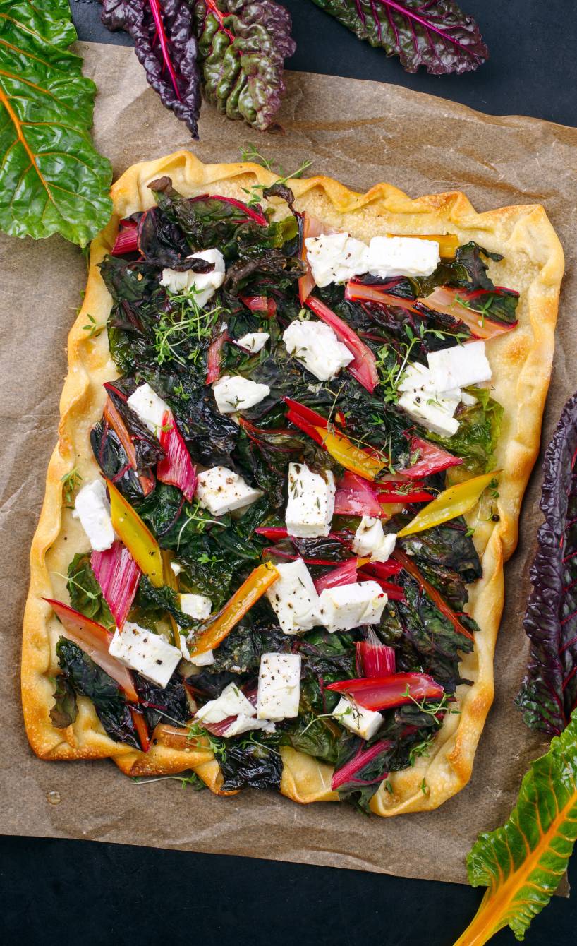 Mangoldfladen mit Feta