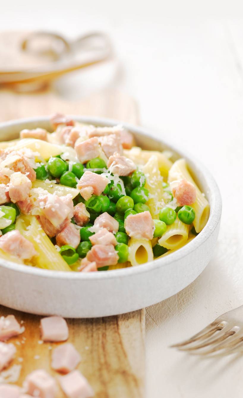 Penne mit Prosciutto cotto und Erbsen – der Feierabendhit | SoIsstItalien