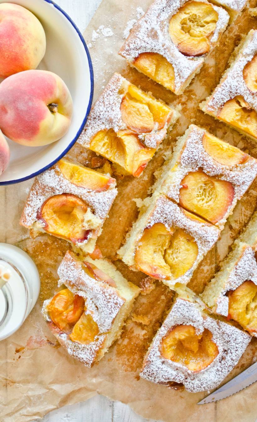 Saftiger Pfirsichkuchen