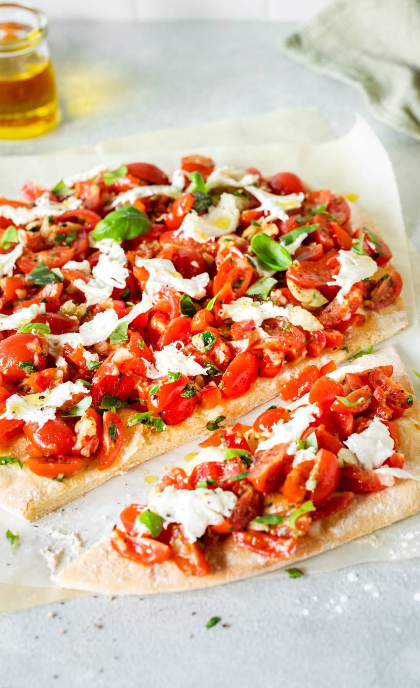 Schneller Bruschetta-Fladen