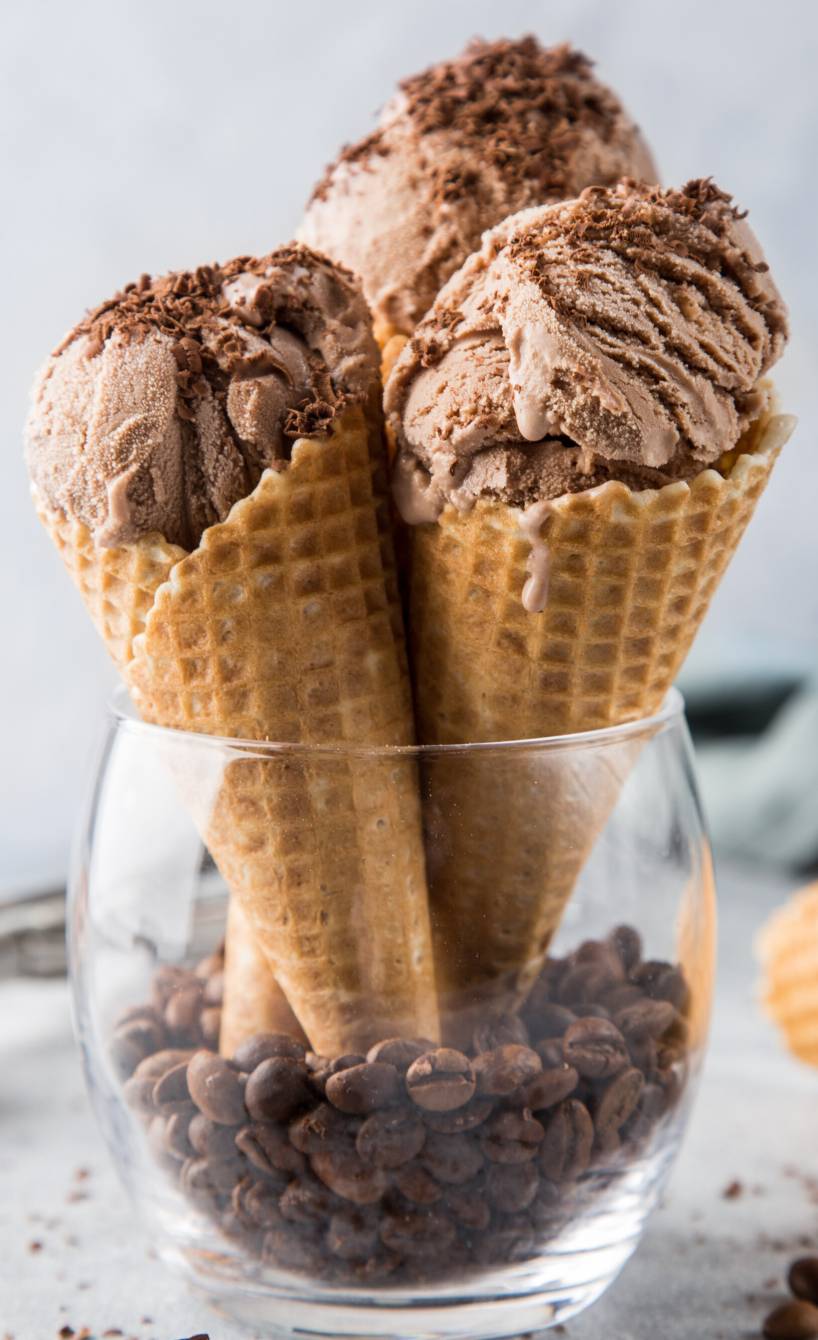 Schokoladen-Mokka-Eis