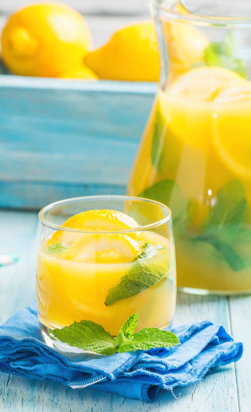 Zitruslimonade mit Minze