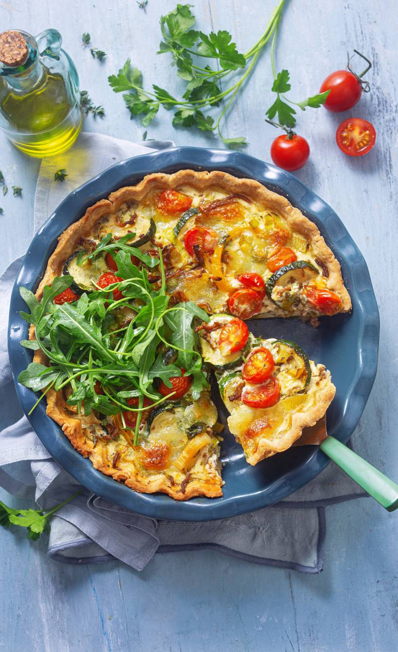 Hackquiche mit Gemüse und Mozzarella – Traditionell & Lecker