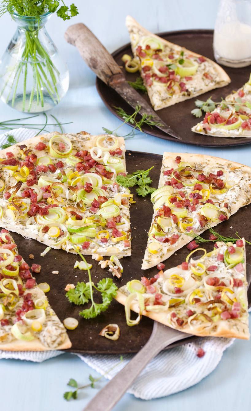 Buttermilch-Flammkuchen