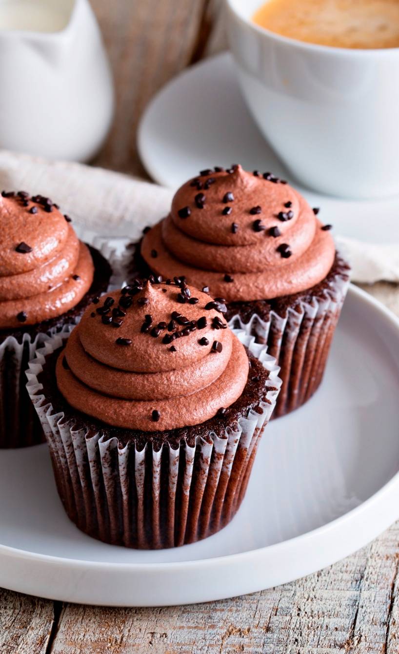 Himmlische Espressoküchlein mit Schokoladencreme