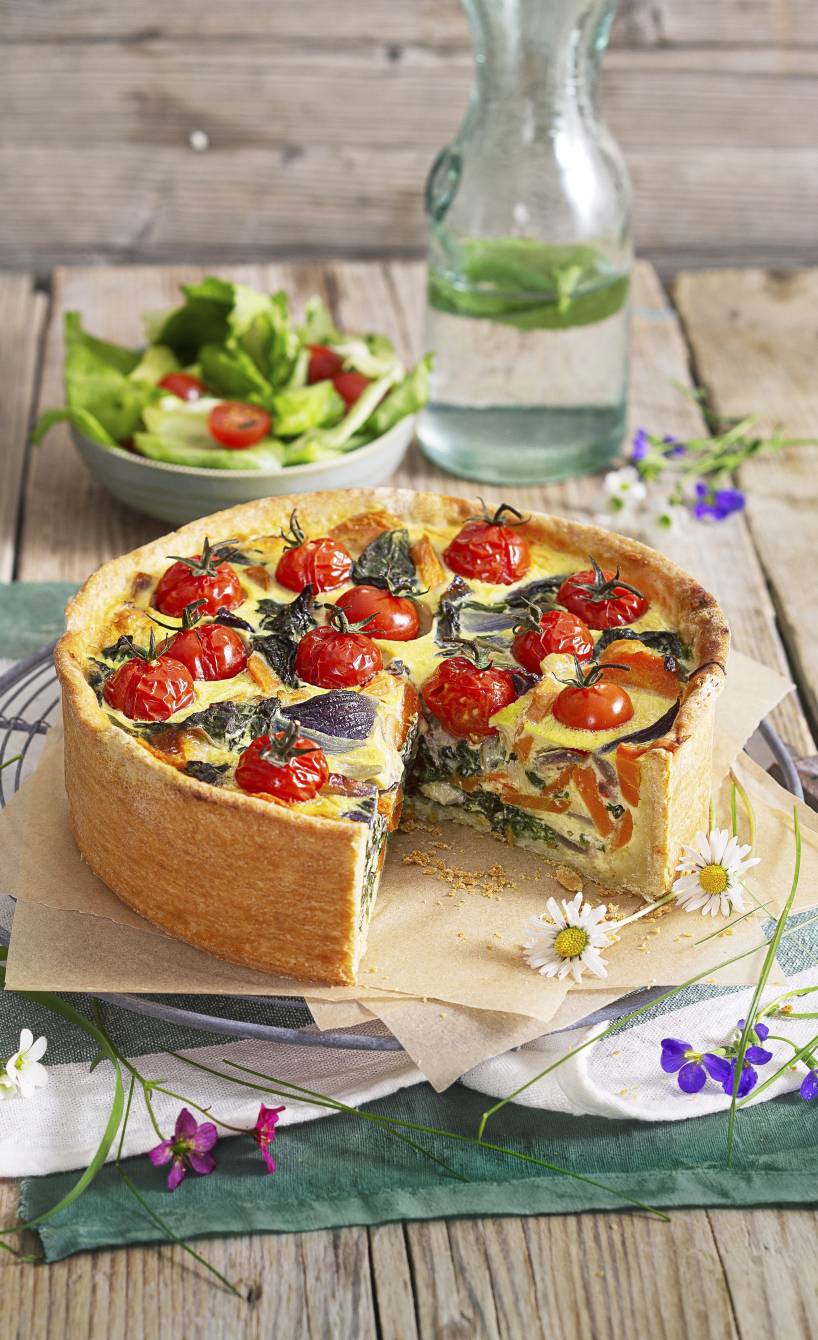 Bunte Gemüsequiche nach italienischem Originalrezept – Vegetarisch und ...