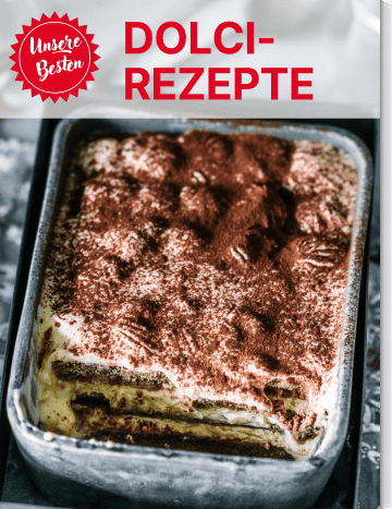 Klassisches Tiramisu wie in Italien selber machen auf dem Cover von „Unsere Besten: Dolci-Rezepte“