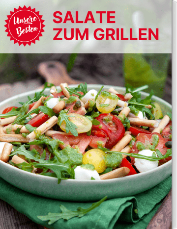 Schneller Grissini-Panzanella auf dem Cover von „Unsere Besten: Salate zum Grillen“
