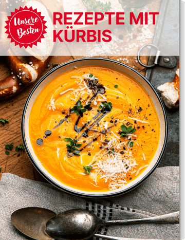 Covergrafik der Rezeptsammlung mit Kürbisrezepten