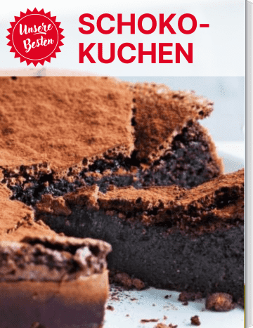 Covergrafik für Rezeptsammlung Schokoladenkuchen